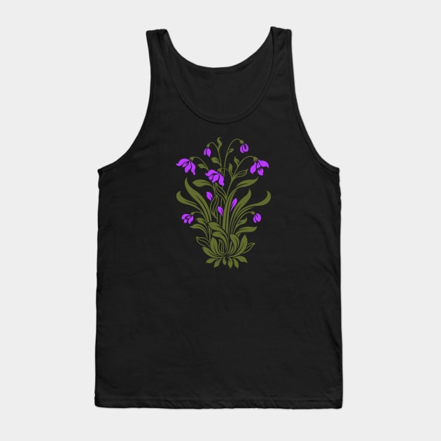 Purple Wildflowers Tank Top by RTROstock